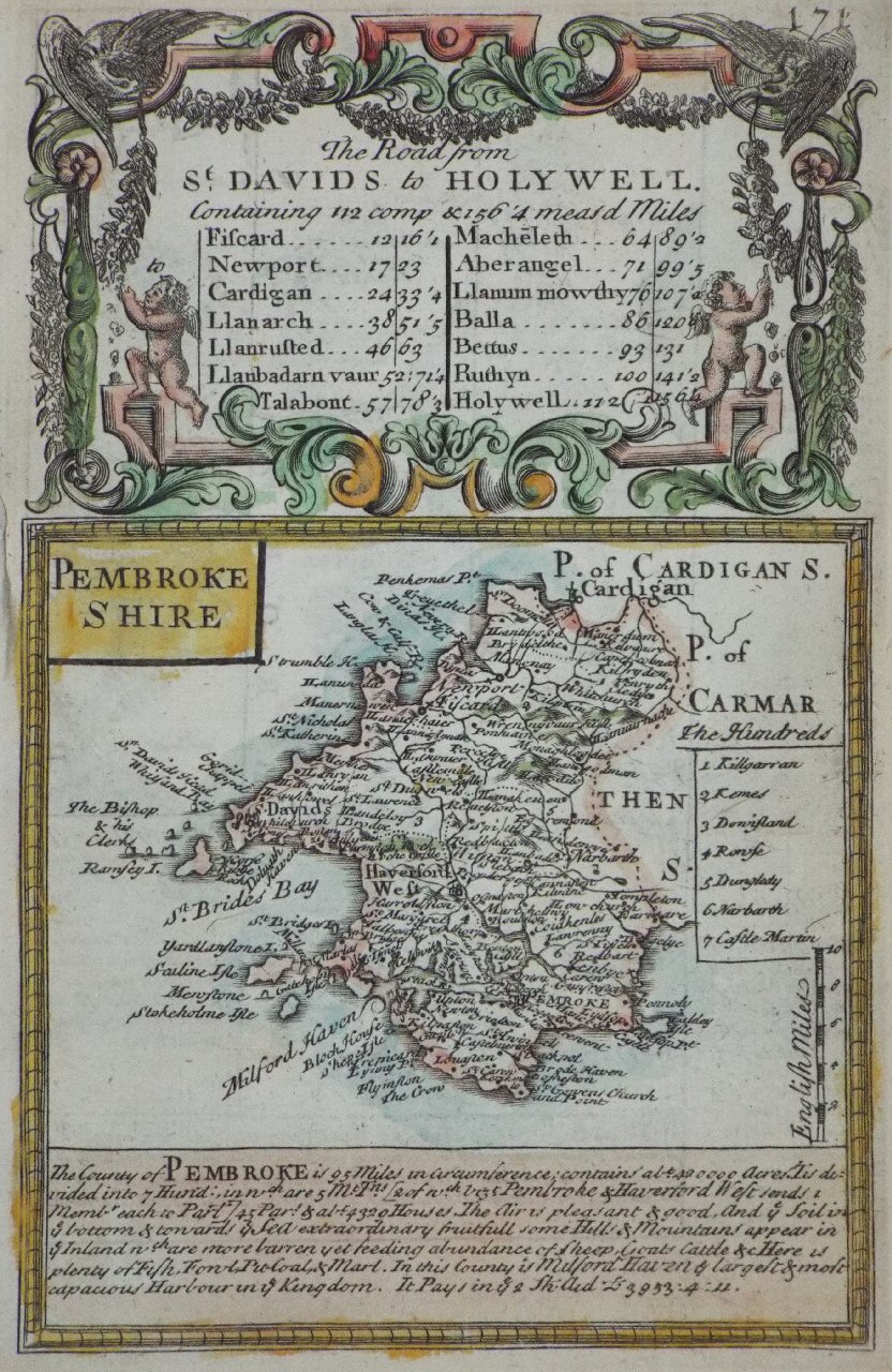 Map of Pembrokeshire - Owen & Bowen